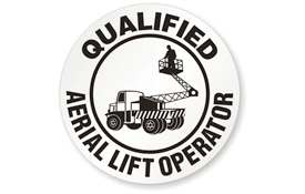 Qualified Aerial Lift Operator Logo